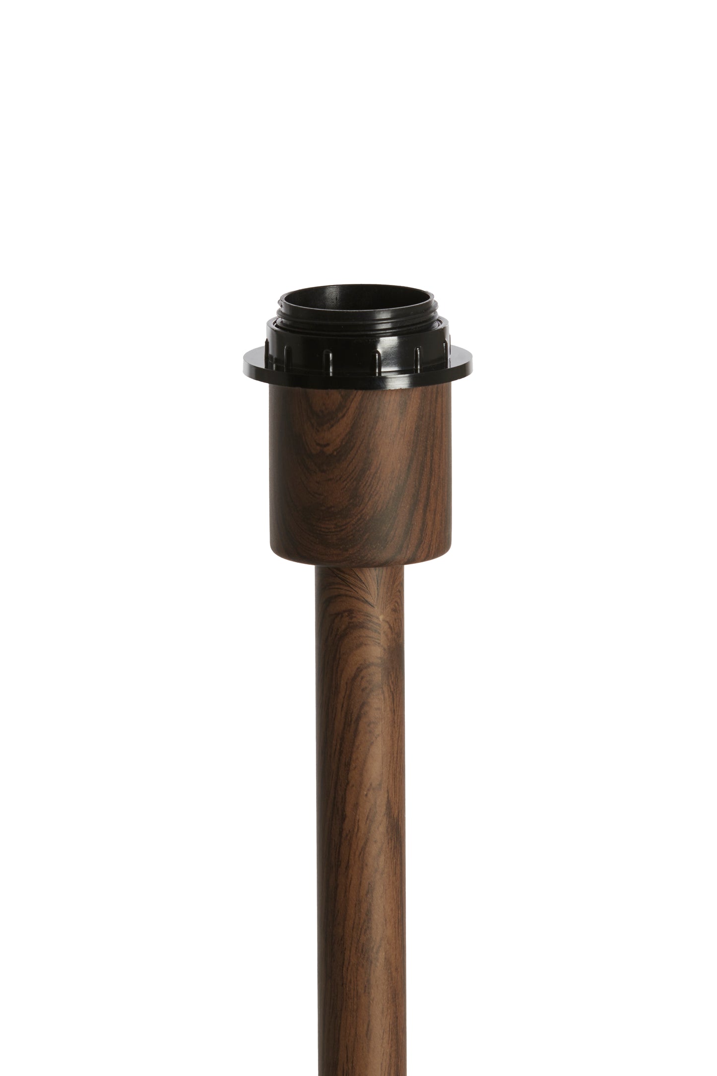 Pied de lampe Washington - Motif bois brun foncé - Ø14x39,5 cm