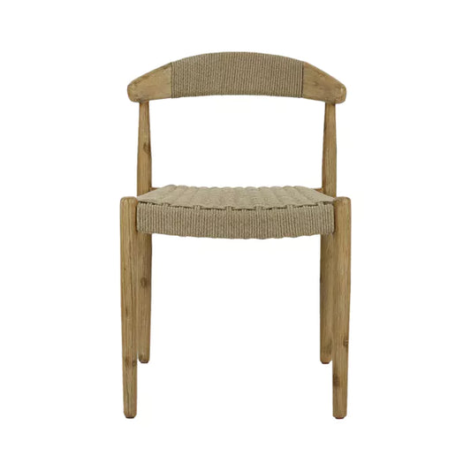 Chaise Mira – Bois d'acacia & corde naturelle – 46×51×76 cm – Pomax - Précommande