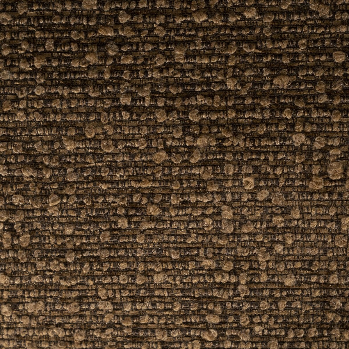 Chaise pivotante Dune - tissu bouclé brun & chêne clair