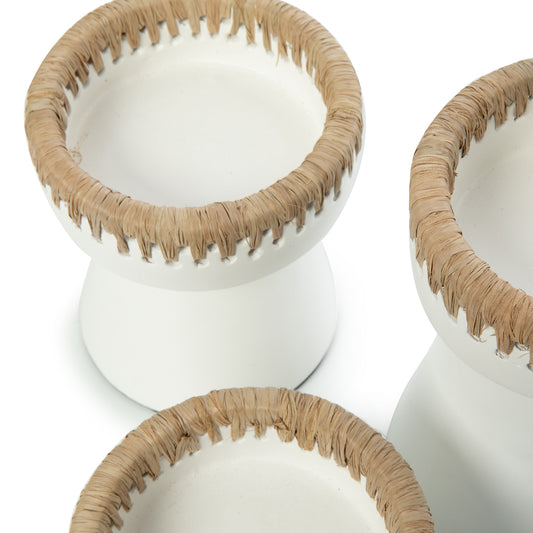 Le Bougeoir Pretty - Blanc Naturel - M