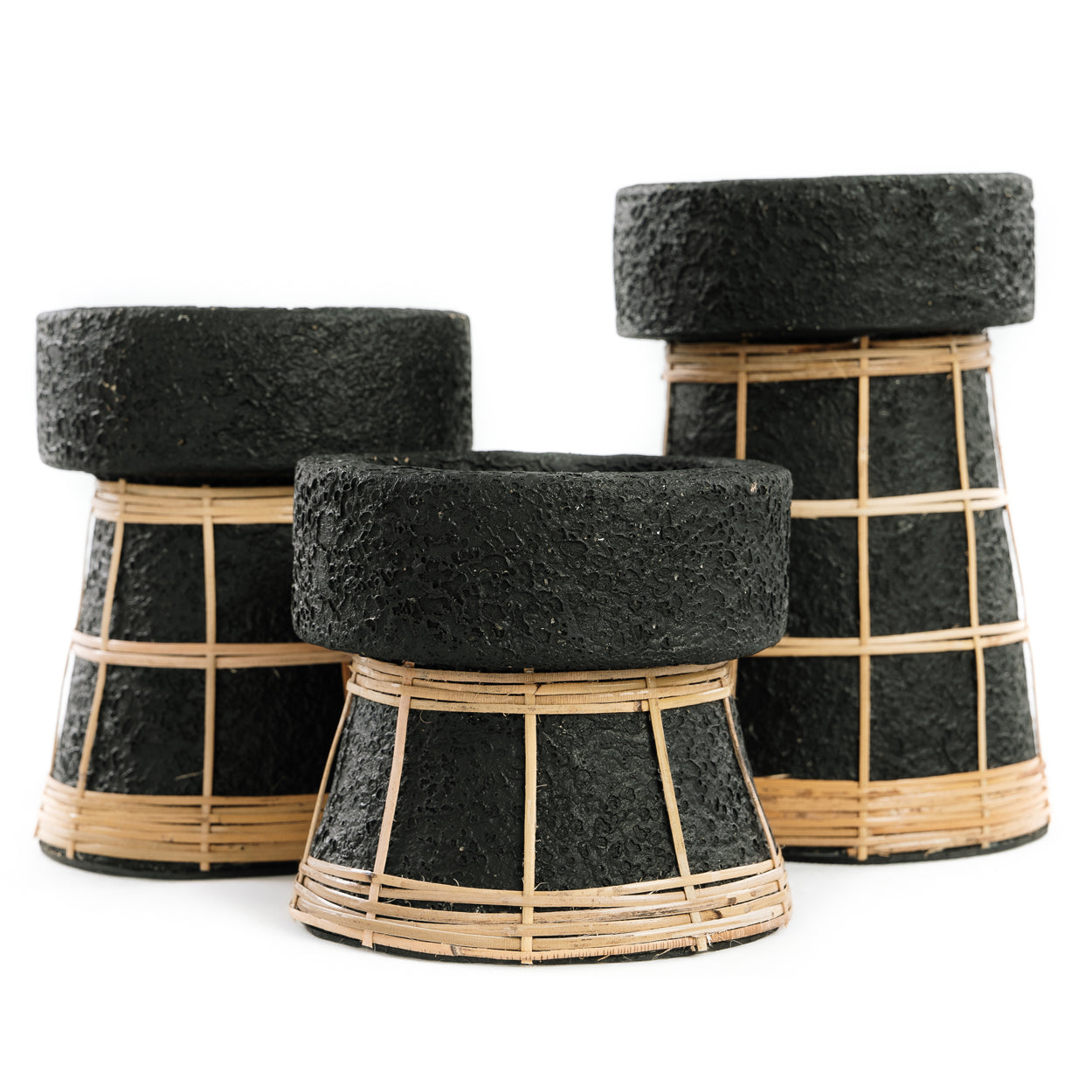 Le Bougeoir Serene - Noir Naturel - S