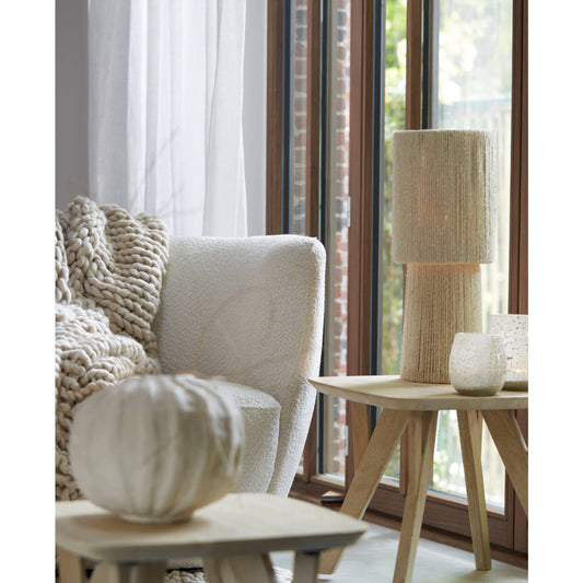 Lampe à poser Suna - Jute crème - Ø21,5x54,5 cm