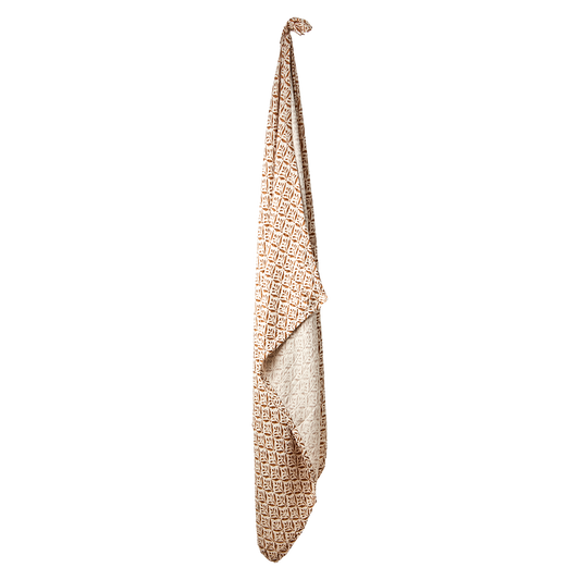 Nappe Elsa - Ivoire et Moutarde - Coton