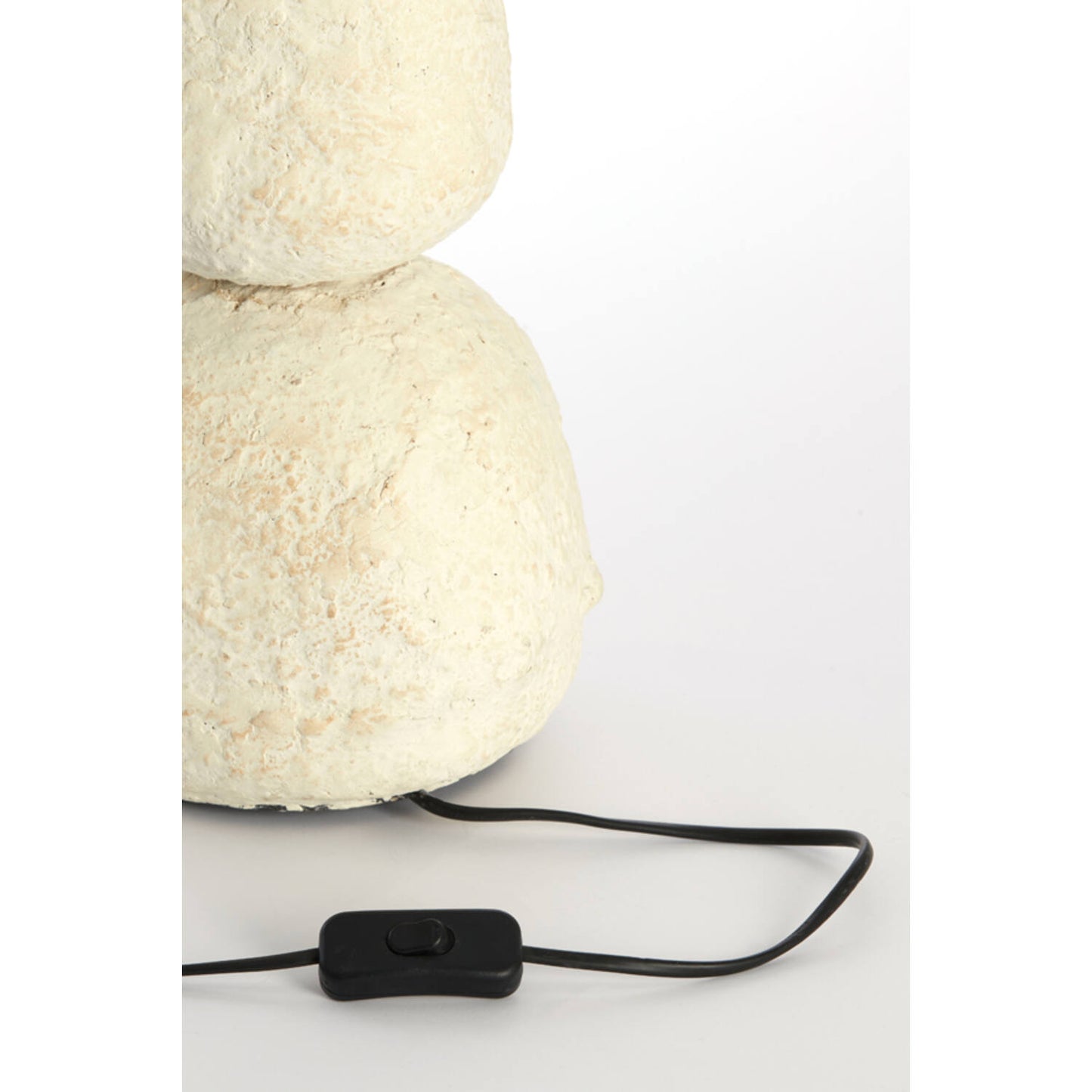 Pied de lampe Orka - crème - Ø22x52 cm