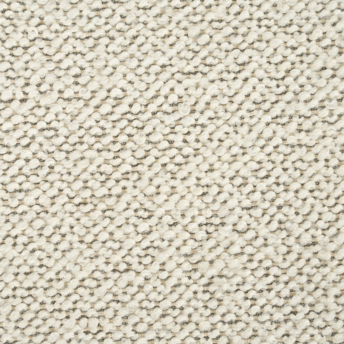 Pouf Mia – tissu écru & bois clair S