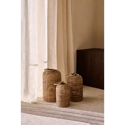 Set de 3 lanternes Kela – Feuille de bananier – Ø 21/26/30,5 cm - Pomax