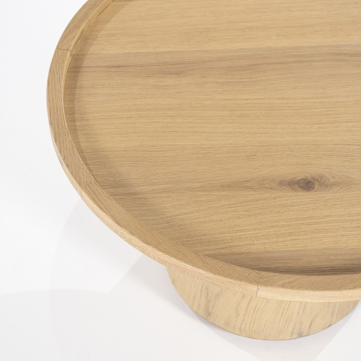 Table basse Oléa - chêne clair Ø66x39 cm