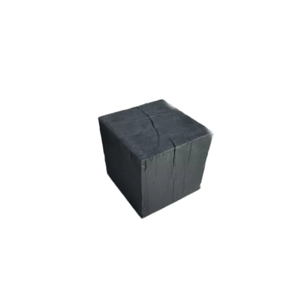 Table d'appoint Burnt Black - Polyrésine noire - 45x45x45cm - Pomax - Précommande