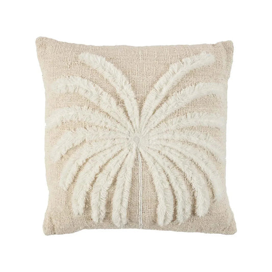 Coussin Isla Palm - Naturel Blanc