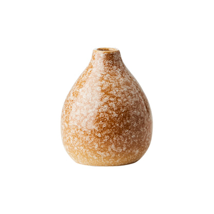 Vase Lava en grès - Moutarde