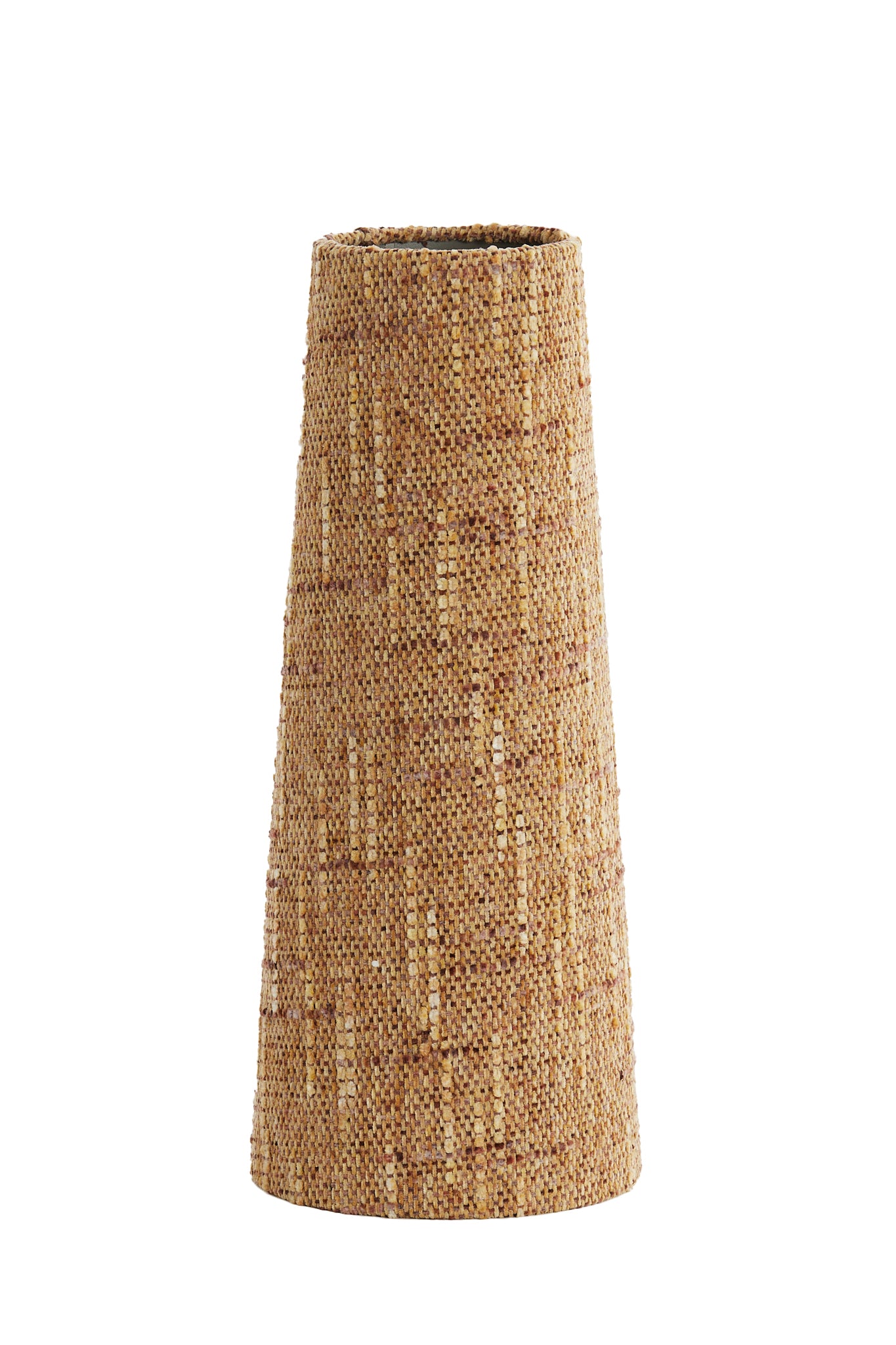 Abat-jour tambour conique  Osire -  Terra brun - 19x12,5x46,5 cm