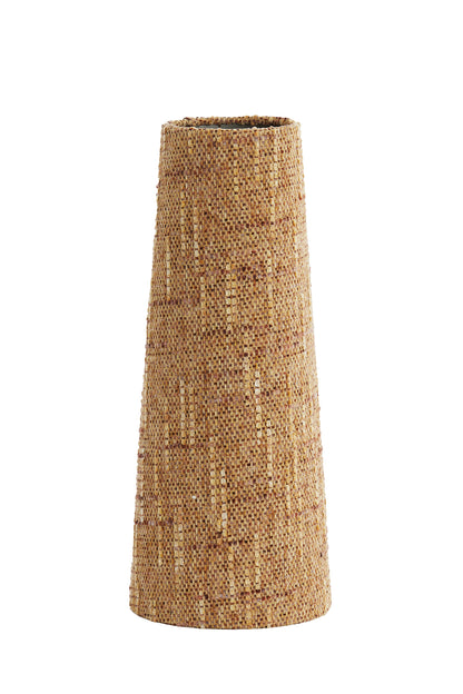 Abat-jour tambour conique  Osire -  Terra brun - 19x12,5x46,5 cm