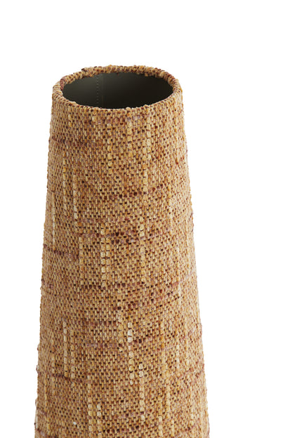 Abat-jour tambour conique  Osire -  Terra brun - 19x12,5x46,5 cm