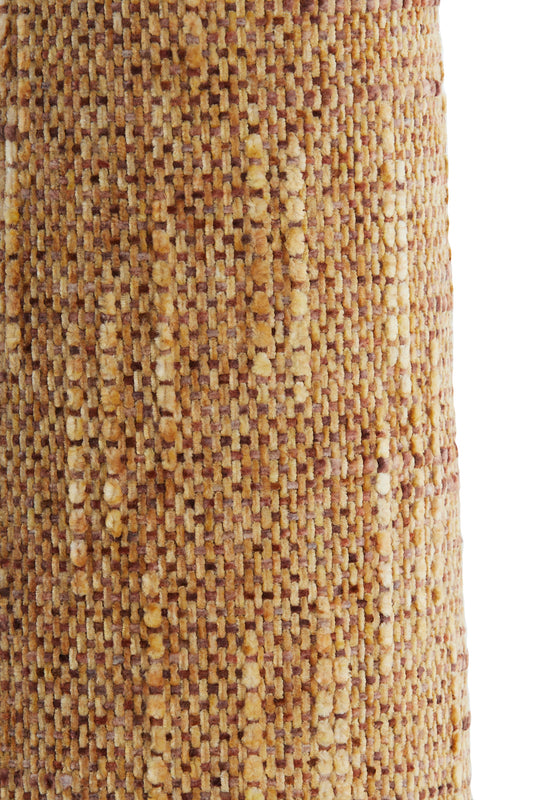 Abat-jour tambour conique  Osire -  Terra brun - 19x12,5x46,5 cm