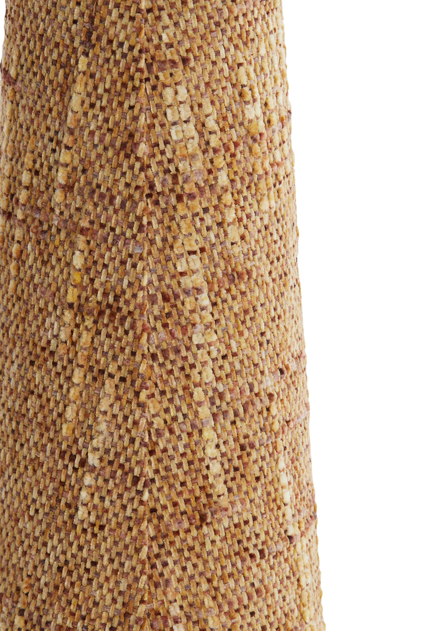 Abat-jour tambour conique  Osire -  Terra brun - 19x12,5x46,5 cm