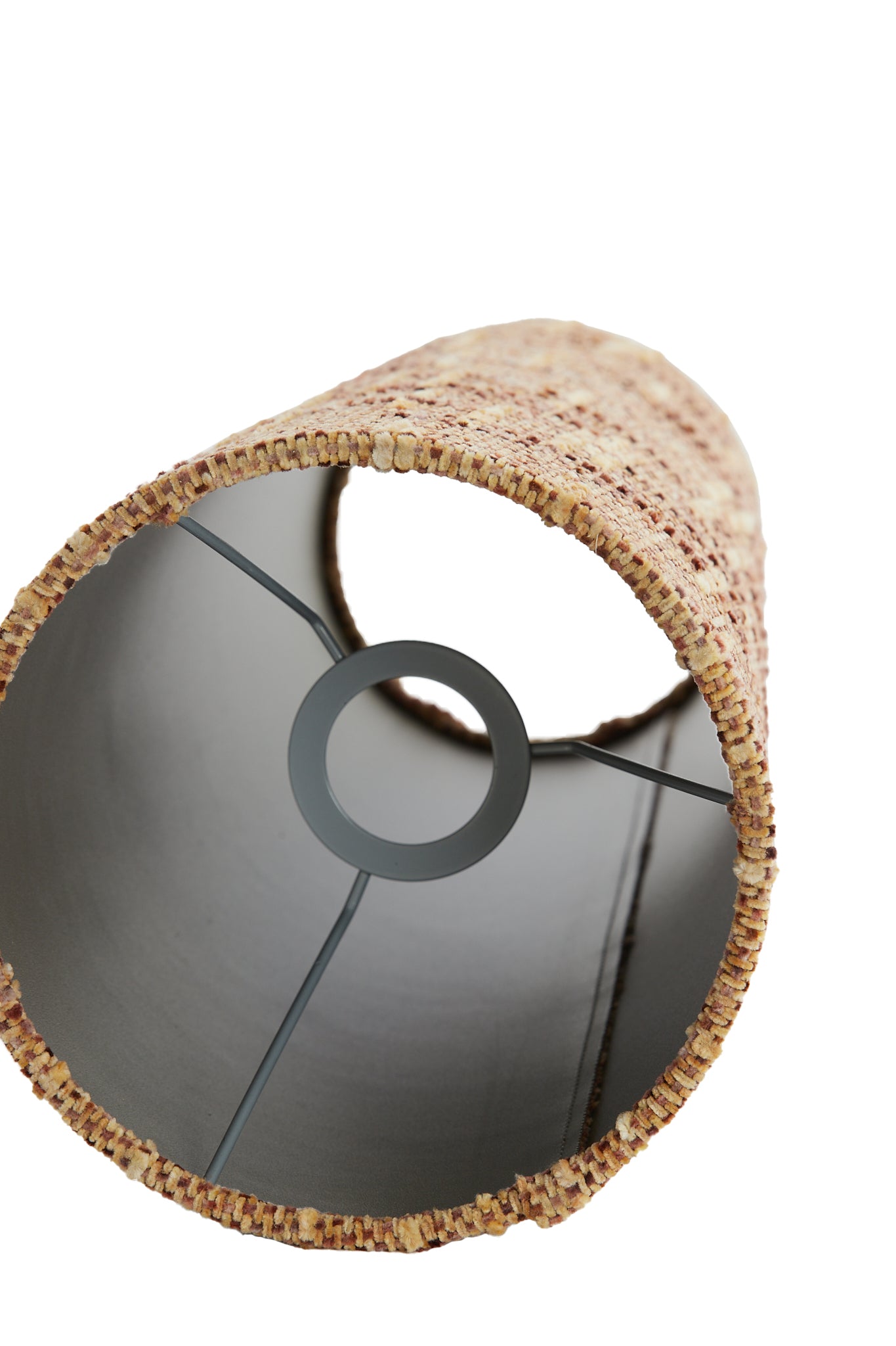 Abat-jour tambour conique  Osire -  Terra brun - 19x12,5x46,5 cm