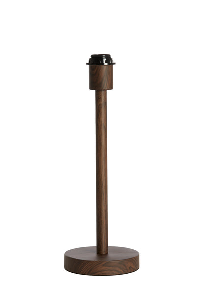 Pied de lampe Washington - Motif bois brun foncé - Ø14x39,5 cm