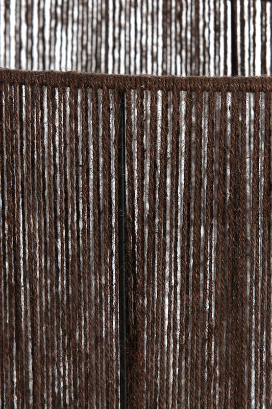 Abat-jour cylindre Tossa - Jute brun foncé - 30x30x21 cm