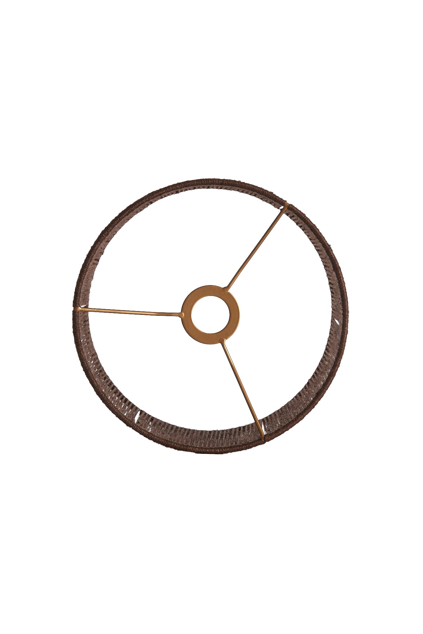 Abat-jour cylindre Tossa - Jute brun foncé - 30x30x21 cm