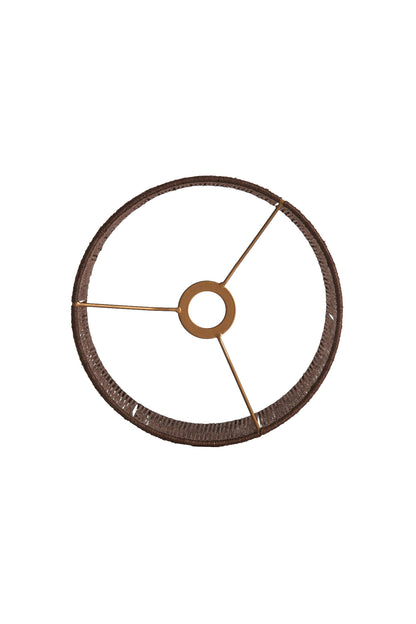 Abat-jour cylindre Tossa - Jute brun foncé - 30x30x21 cm