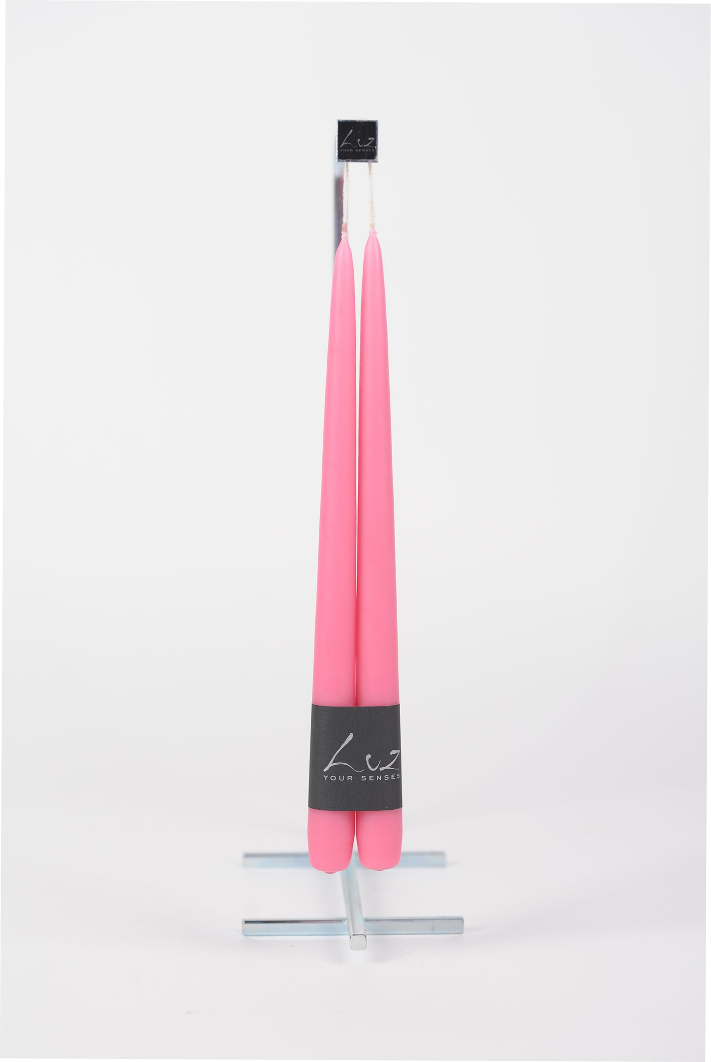 Bougies Tiges - Fuschia - lot de 2