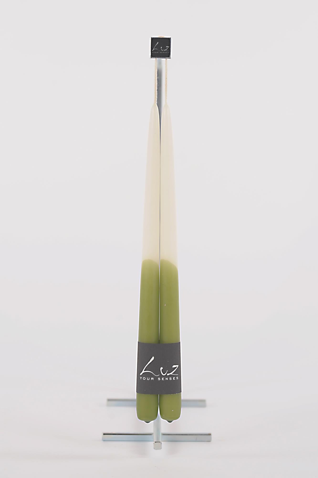Bougies Tiges - Scottish Green - lot de 2