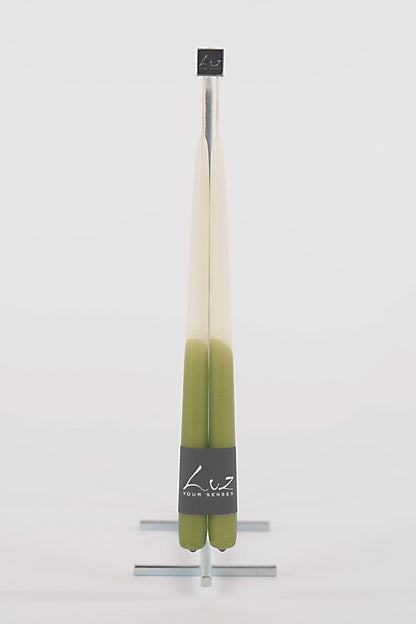 Bougies Tiges - Scottish Green - lot de 2