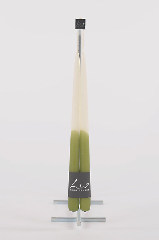 Bougies Tiges - Scottish Green - lot de 2