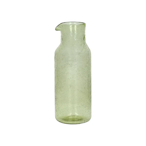 Carafe bullé - 120 CL - verre - DIA 8,5 x H 24,5 cm - olive - VICO