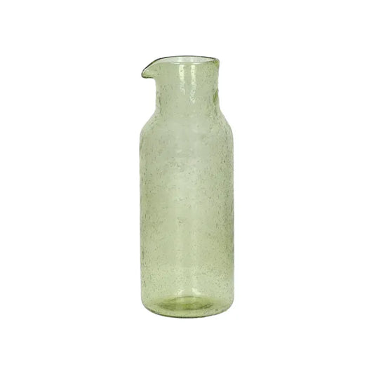 Carafe bullé - 120 CL - verre - DIA 8,5 x H 24,5 cm - olive - VICO
