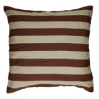 Coussin lin/velours - L60 x W 60 cm - Chocolat - WILDLIFE