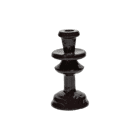 Bougeoir - aluminium - DIA 9,5 x H 18 cm - brun foncé - TURRET