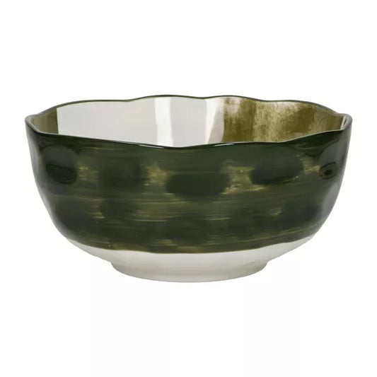 Saladier - porcelaine - DIA 24 x H 11,5 cm - vert - LABO