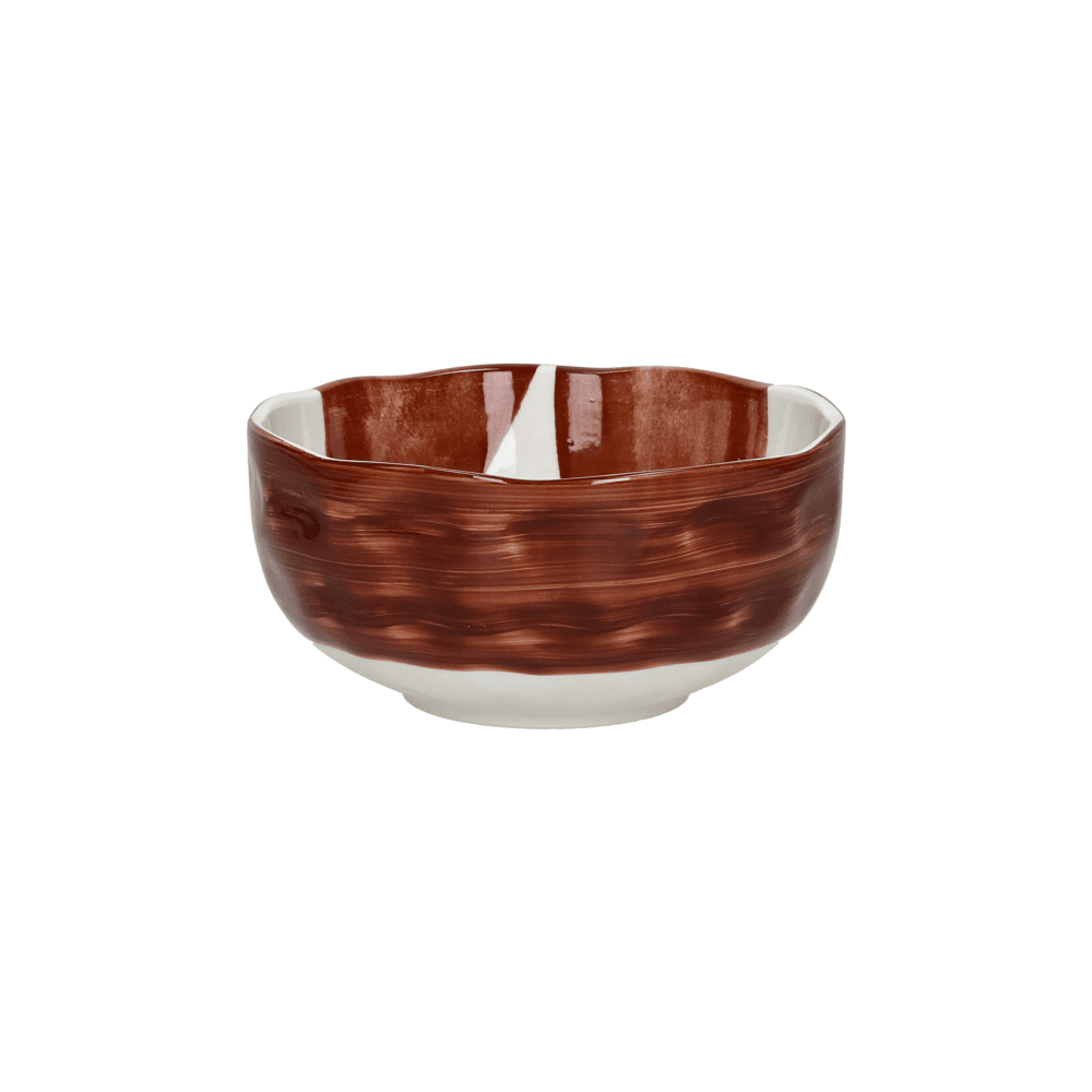 Bol soupe - porcelaine - DIA 15,2 x H 6 cm - rouille - LABO