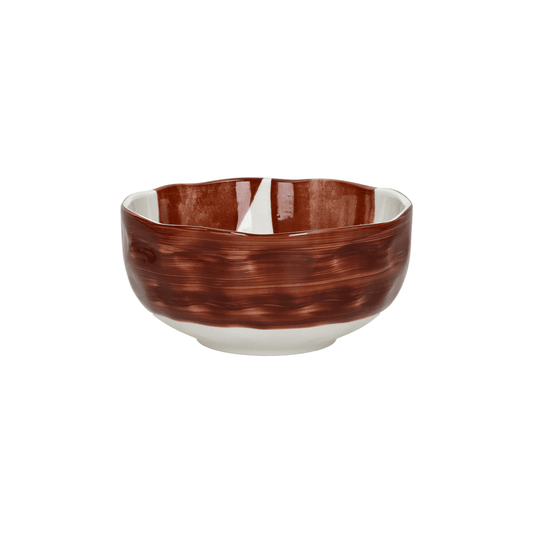 Bol soupe - porcelaine - DIA 15,2 x H 6 cm - rouille - LABO