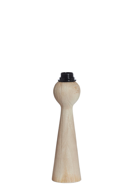Pied de lampe Festina - Bois naturel mat - Ø9x33 cm