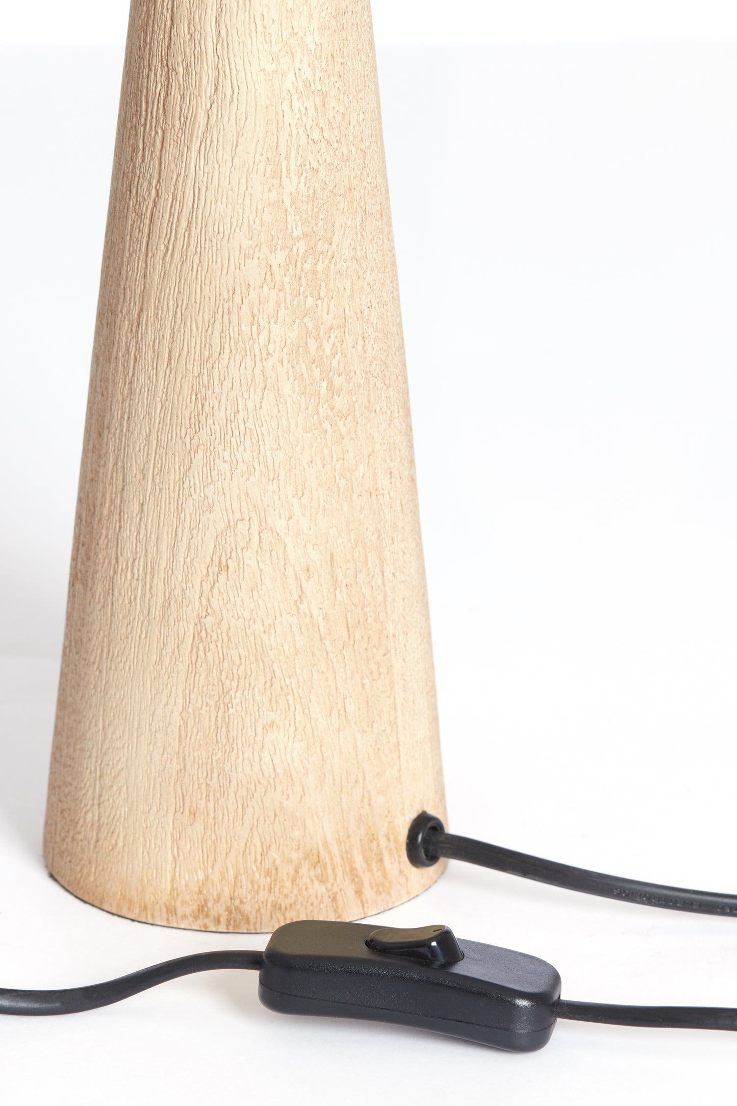 Pied de lampe Festina - Bois naturel mat - Ø9x33 cm