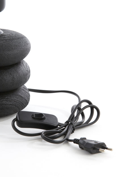 Pied de lampe Ø12x12 cm BUDONGO bois noir
