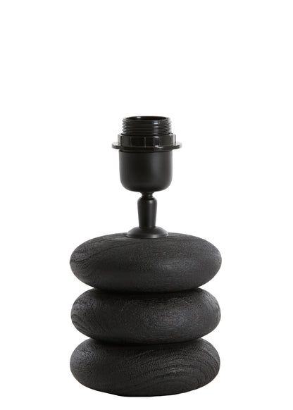 Pied de lampe Ø12x12 cm BUDONGO bois noir