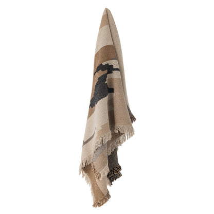 Maji Plaid Marron Coton recyclé