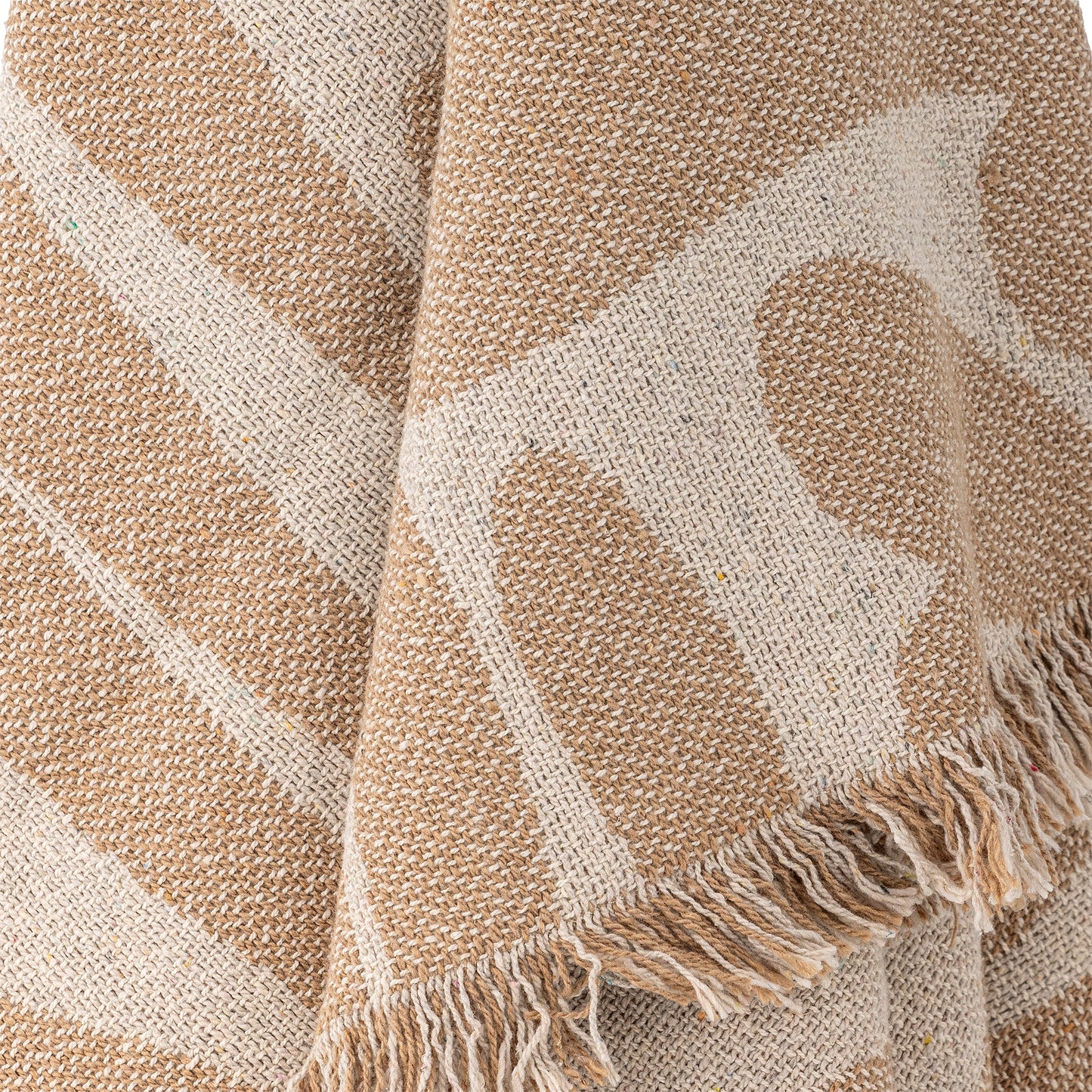 Alk Plaid Marron Coton recyclé