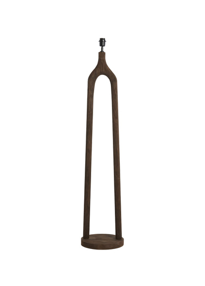 Lampadaire Ø30x135 cm XITTA bois brun foncé mat