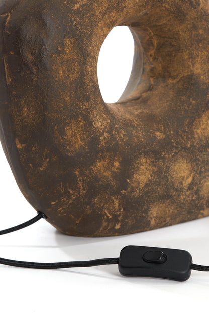Pied de lampe 32,5x12x47,5 cm TARUGI brun antique