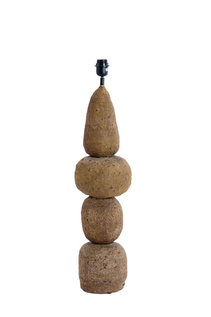 Pied de lampe Marrée - Brun foncé - Ø22x72 cm