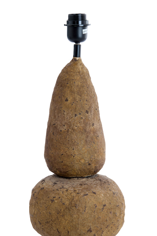 Pied de lampe Marrée - Brun foncé - Ø22x72 cm