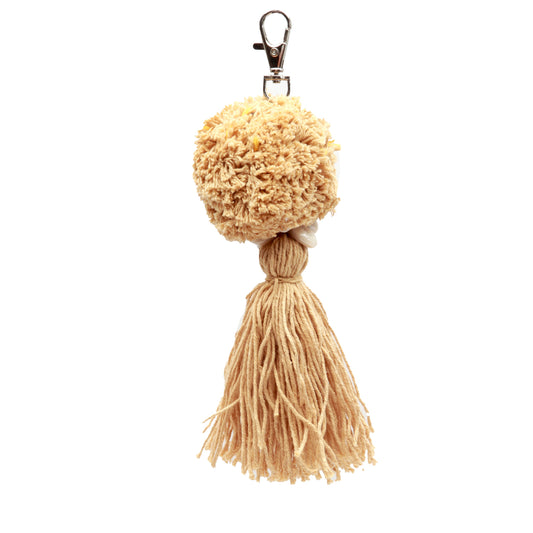 Le Porte-clés Pompom - Moka