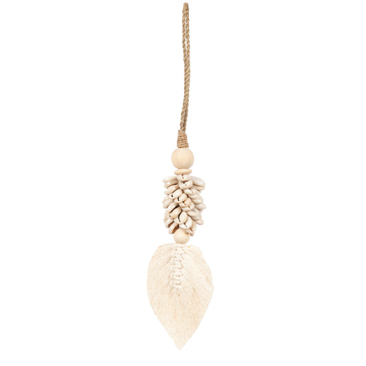 Le Pompon en Feuilles & Coquillage - Naturel
