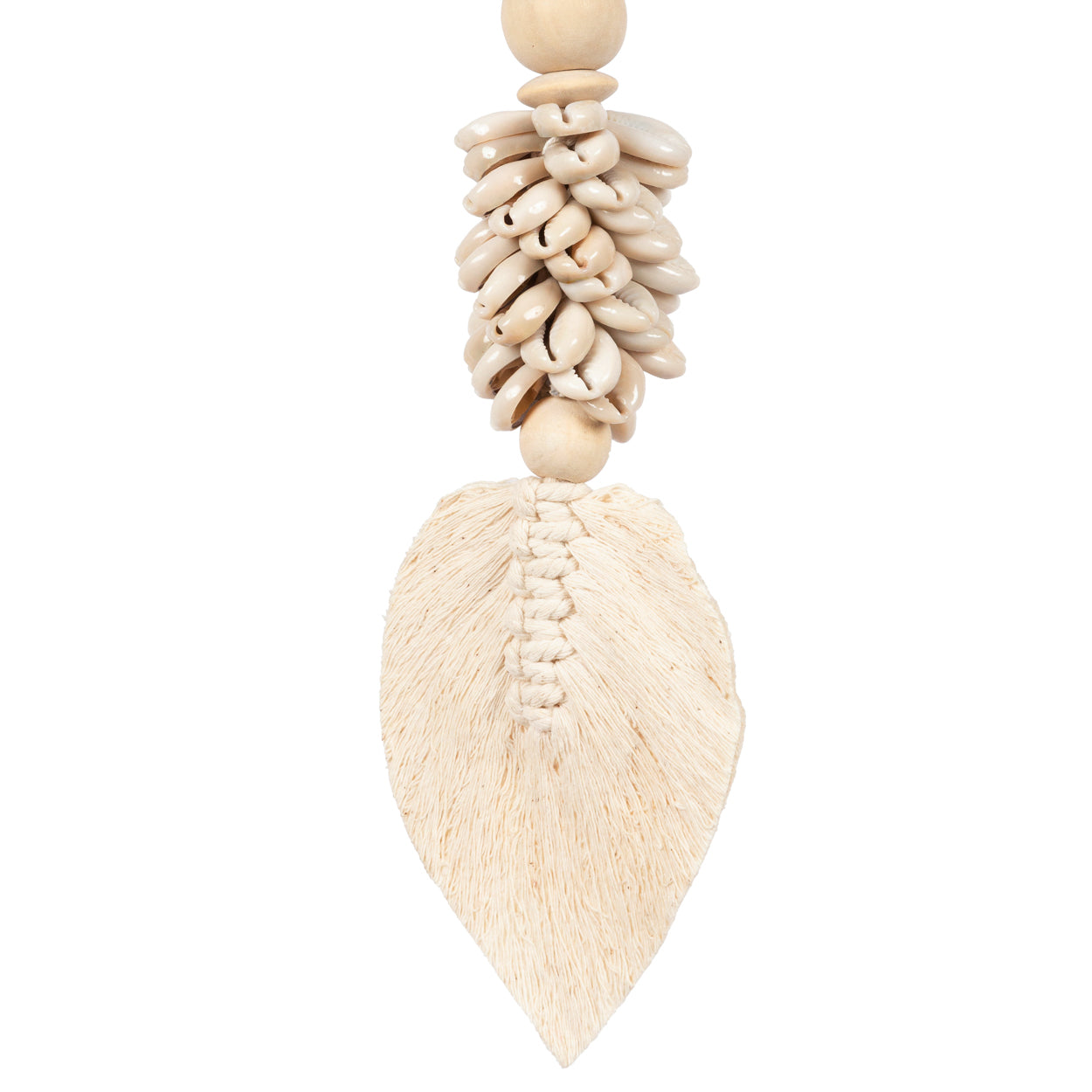 Le Pompon en Feuilles & Coquillage - Naturel