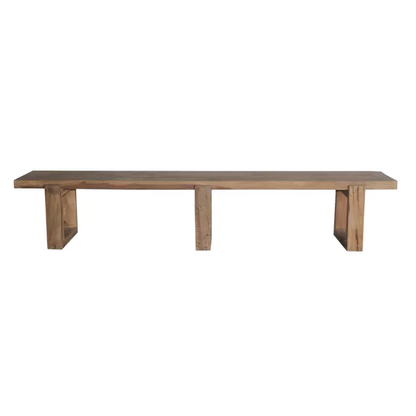Banc Andalucia – Bois récupéré naturel – 240 × 40 × H 45 cm – Pomax - Précommande