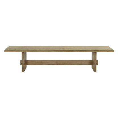 Banc Monastery – chêne clair – 240 × 35 × H 45 cm - Pomax
